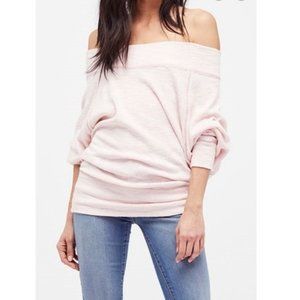 We The Free Light Pink Off-the-Shoulder Sweater - Sz M